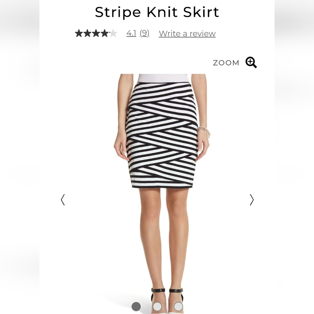 New with tags White House Black Market  stripe knit skirt